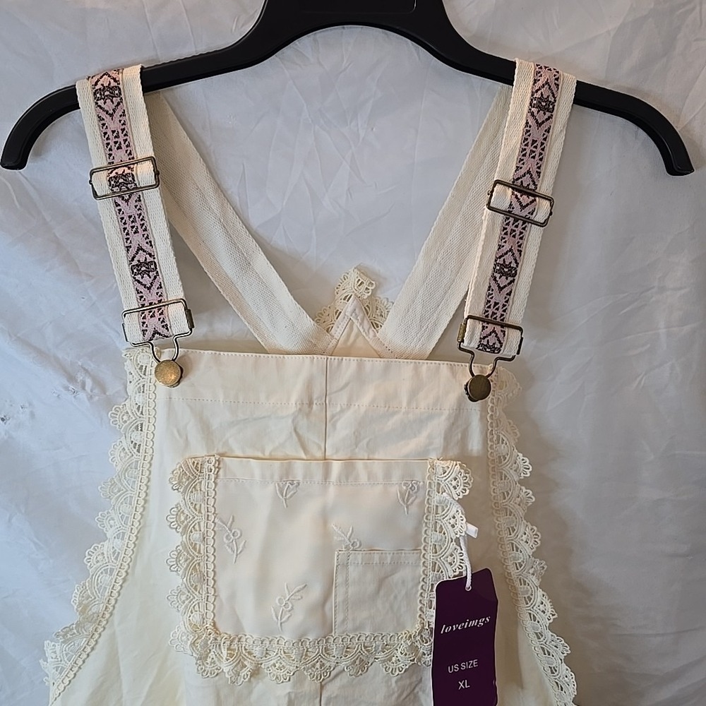 Overall Boho Cream Maxi Dress - Picture 3 of 16